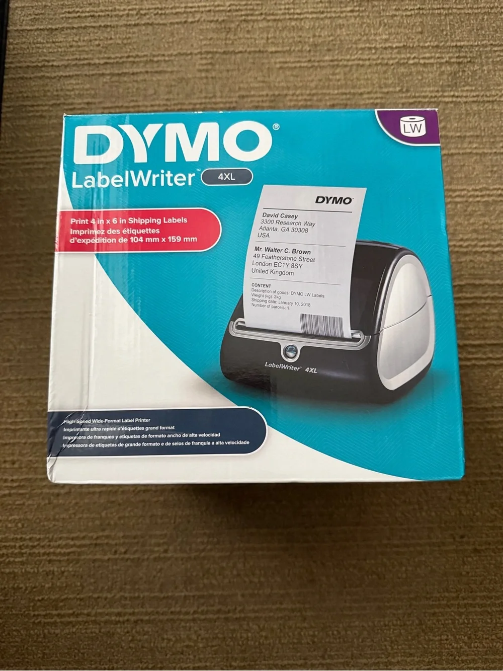 DYMO LabelWriter 4XL Thermal Label Printer - Black/White